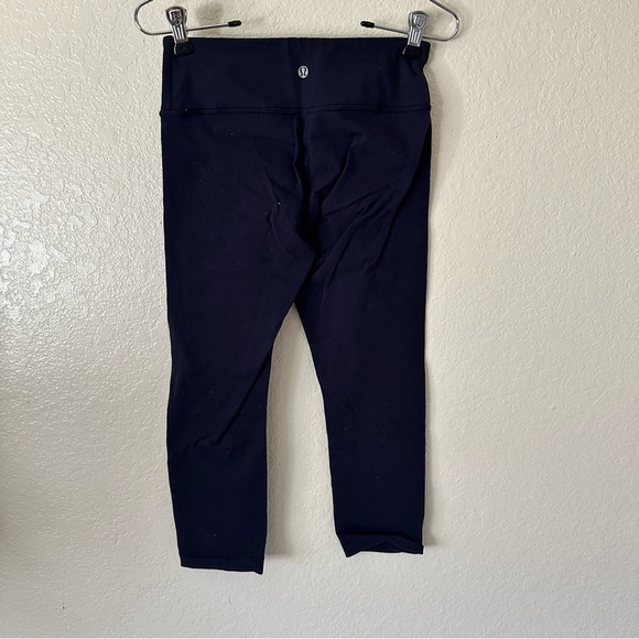Lululemon Wunder Under Crop blue leggings size 4 - Picture 10 of 10